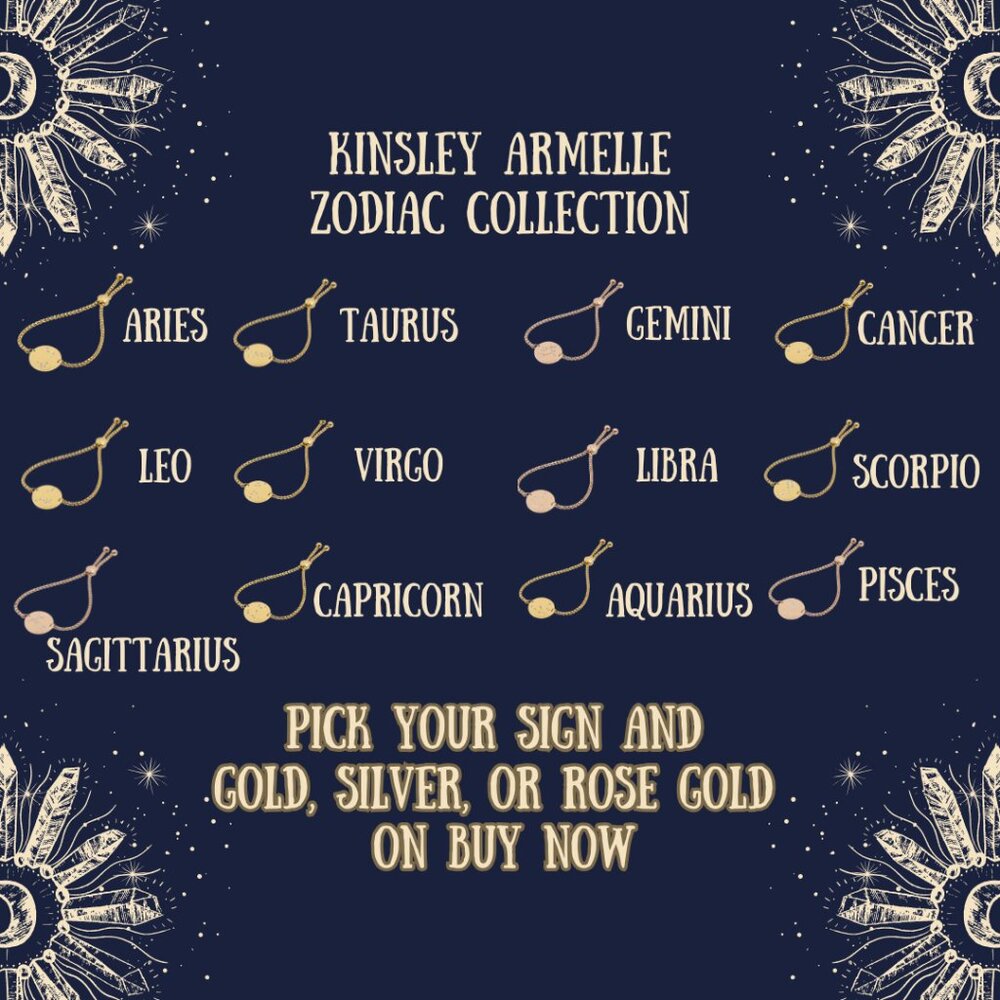 #37 Flash Kinsley Armelle Zodiac Bracelets*Pick your sign and metal! Bolo Style
